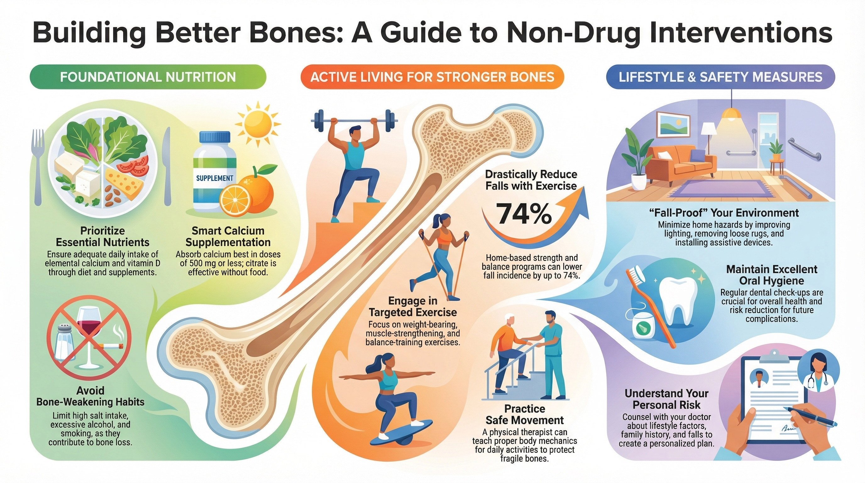 Building Better Bones: A Guide to Non-Drug Interventions for Osteoporosis